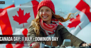 Canada Day: 1 July - Dominion Day, National Holiday