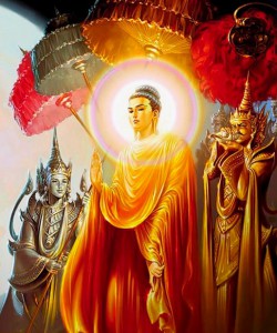 Gautam Buddha Oil Painting