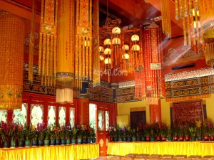 Inside Po Lin Monastery, Hong Kong