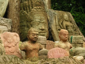 Buddha Statues made of clay