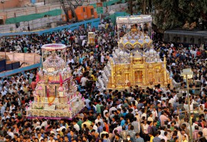 Muharram procession passes through Badi Chaupad in Jaipur on October 24, 2015