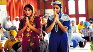 Devotees offer prayers at Gurudwara Patshahi Dasveen on Baisakhi