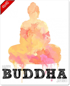 Happy Buddha Jayanti Greeting Card