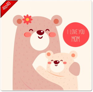 I love you mama greeting card