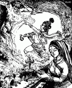 Krishna and Narakasura