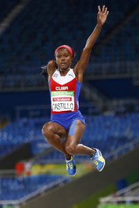 Yunidis Castillo of Cuba competes in the Women’s Long Jump T47 Final in the Olympic Stadium during the Paralympic Games, Rio de Janeiro, Brazil, on September 8, 2016.