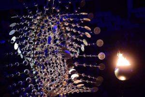 View of the closing ceremony of the Paralympic Games at Maracana Stadium in Rio de Janeiro, Brazil, on September 18, 2016.