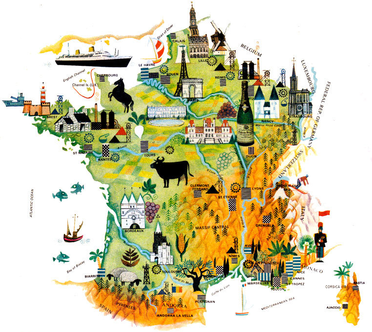 Printable France Map For Kids
