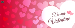 Be my Valentine Facebook cover