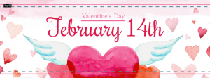 Happy Valentines Day Simple Facebook Cover