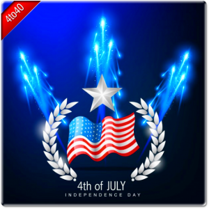 US Independence Day Greeting Card