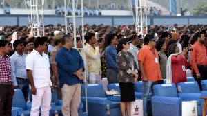 An enthusiastic audience witnessed the 85th Air Force Day celebrations at Hindon Air Force base in Ghaziabad.