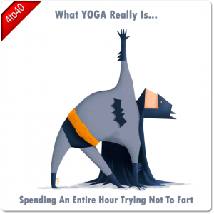 Funny Yoga Greeting Card