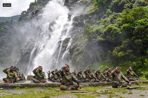 Arunachal Pradesh BSF personnel perform yoga at heights above 12,000 ft on the occasion of 8th International Day of Yoga on June 21, 2022