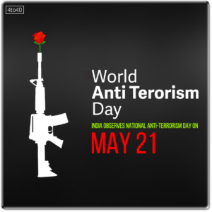 Anti-terrorism day awareness card