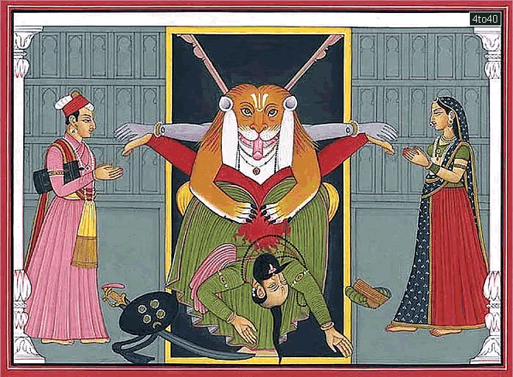 Narasimha Killing Hiranyakashipu