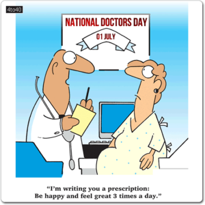 Family Doctor Funny Cartoon Greeting Card