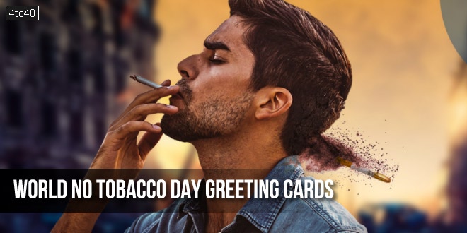 World No Tobacco Day Greeting Cards For Students and Children