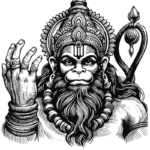 Hindu God Hanuman Coloring Sheet