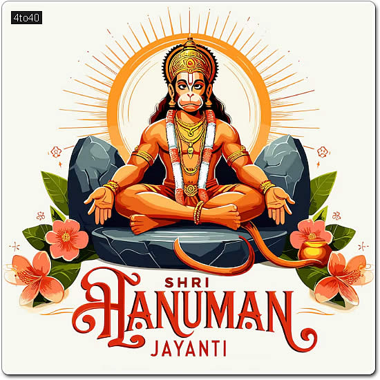 Lord Hanuman Jayanti Digital Greeting Card
