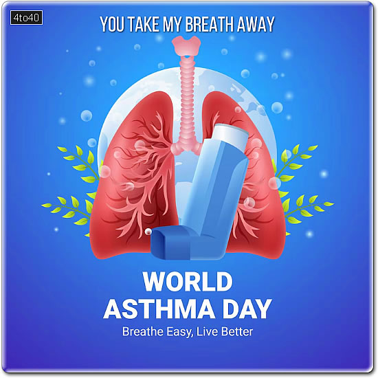 You take my breath away - World Asthma Day Greeting Card