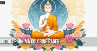 Buddha Purnima Coloring Pages For Students and Children