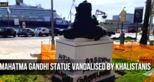 Mahatma Gandhi statue vandalised by Khalistanis in Italy