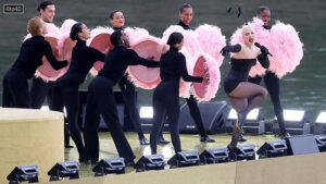 Lady Gaga performed at the opening ceremony of Paris Olympics 2024