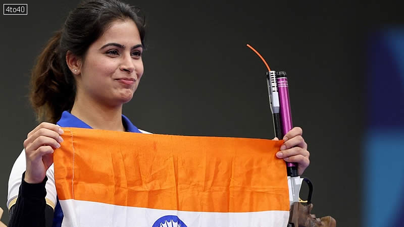 Manu Bhaker is the first markswoman from India to finish on the podium