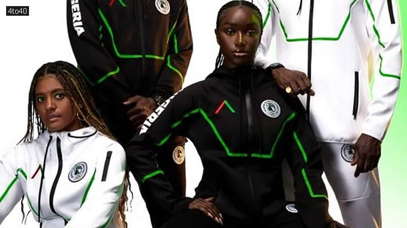 Team Nigeria: Athletes don Actively Black designs for Paris 2024.