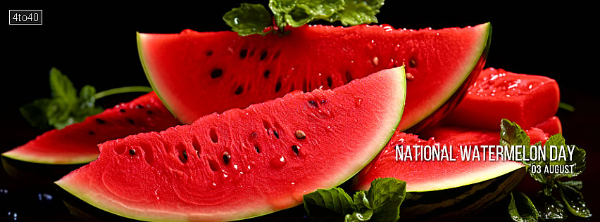 National Watermelon Day Facebook Cover