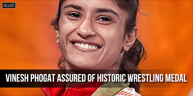 Vinesh Phogat assured of historic wrestling medal, to fight for gold