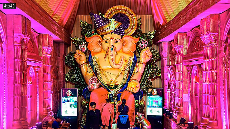 An eco-friendly statue of Lord Ganesha was part of the Ganesh Chaturthi celebrations