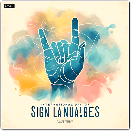 International Day of Sign Languages Greeting Card