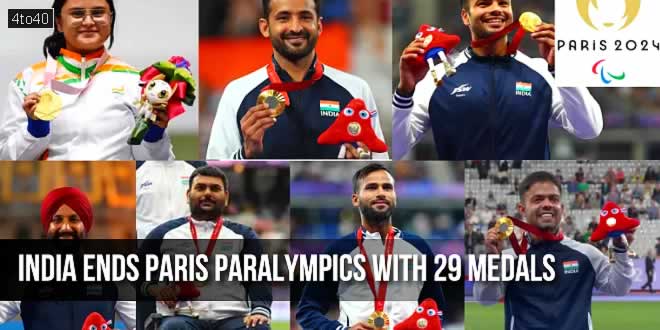 Indian contingent ends Paris Paralympics with 29 medals including 7 gold