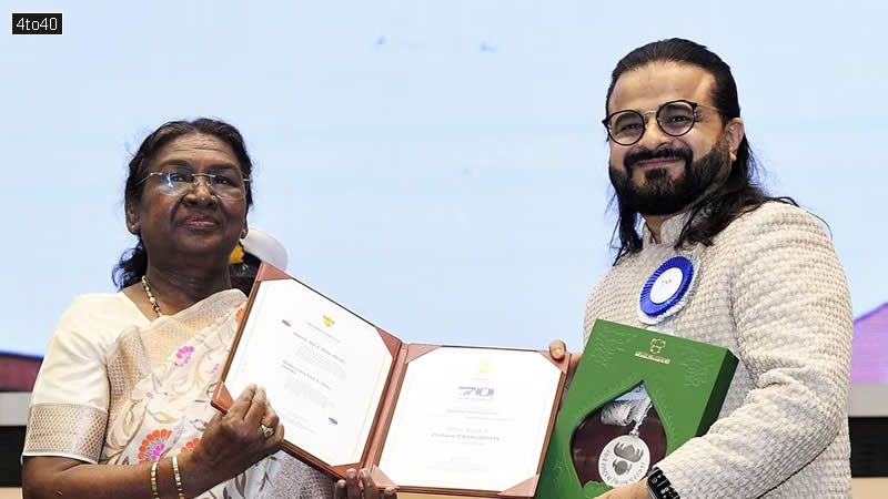 Composer Pritam Chakraborty took home the Best Music Direction (Background Music) award for his work in Brahmastra