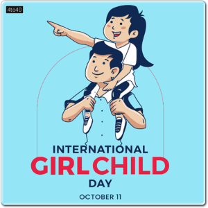 International Girl Child Day Digital Greeting Card