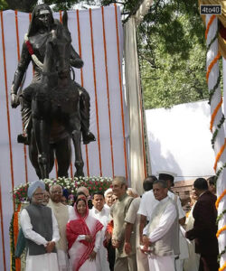 Rani Chennamma’s statue at the Parliament