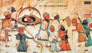 Head of Guru Tegh Bahadur is brought to Anandpur by Sikhs