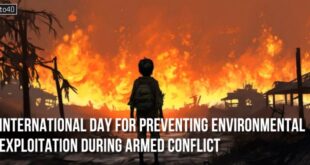 International day for preventing environmental exploitation during armed conflict