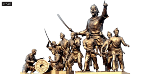 Statue depicting the Battle of Saraighat