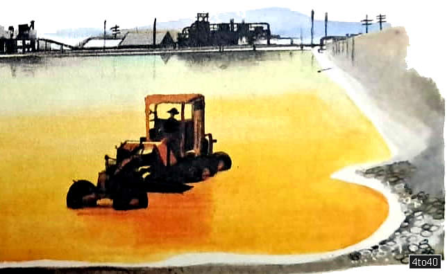 Chile saltpetre deposits