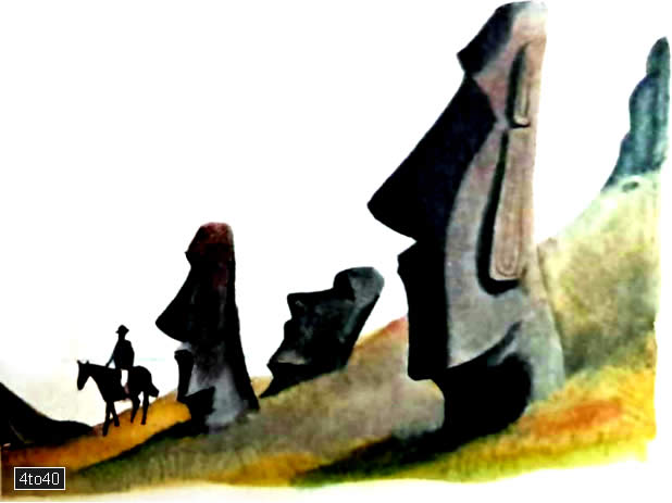 The mysterious giant sculptures on Easter Island are carved from volcanic rock